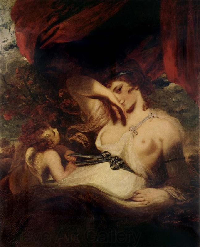 Sir Joshua Reynolds Cupid Untying the Zone of Venus Norge oil painting art